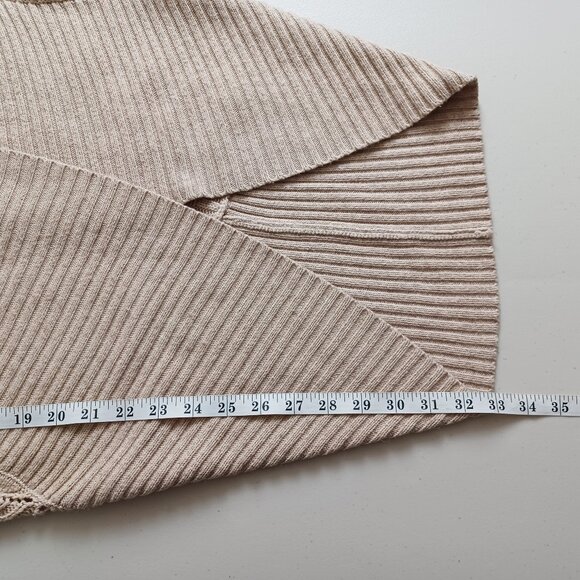 Sisters Open Front Vine Knit Cocoon Cardigan - Picture 14 of 16